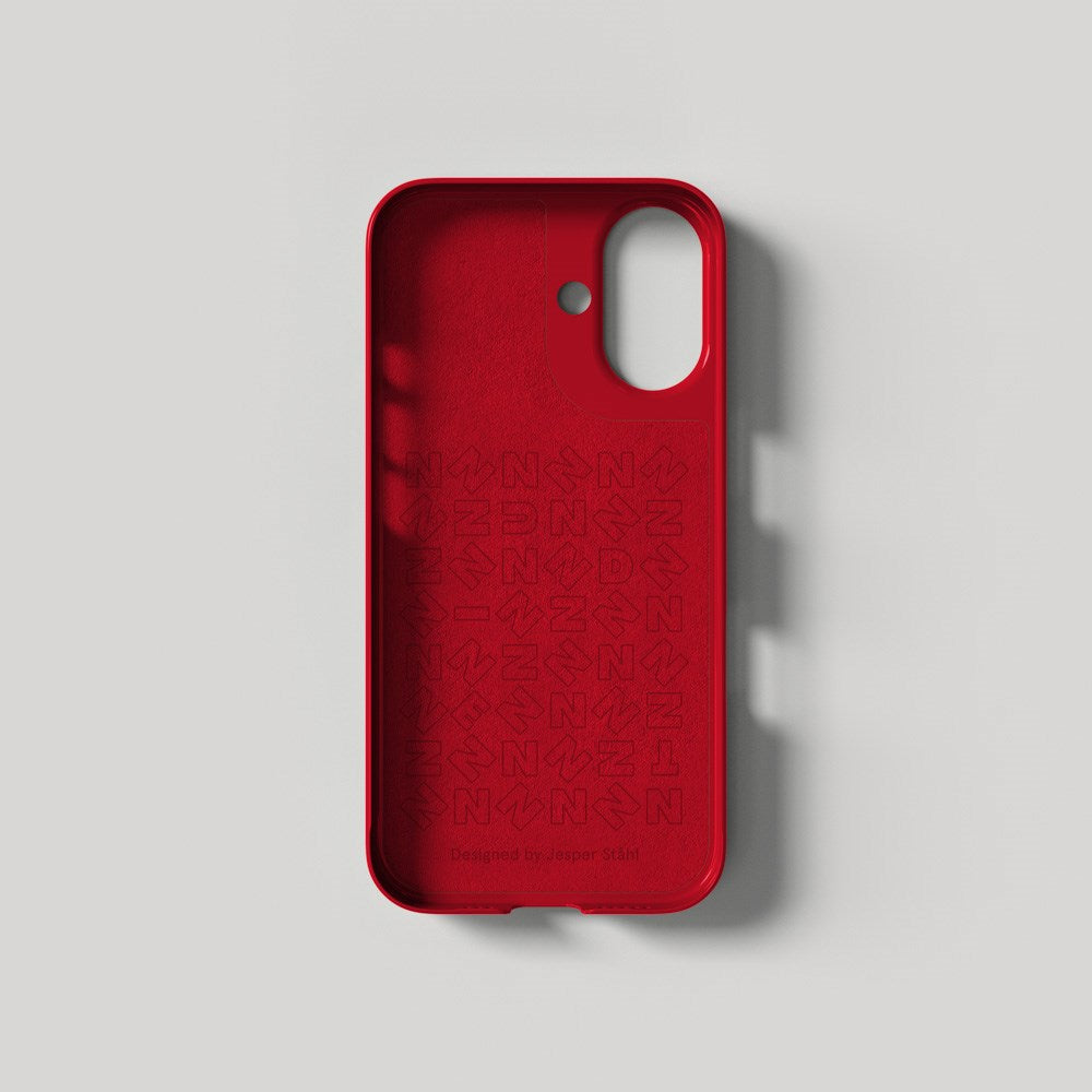 iPhone 16 Nudient Thin Case Skal - MagSafe-kompatibelt - Cherry Red Gloss