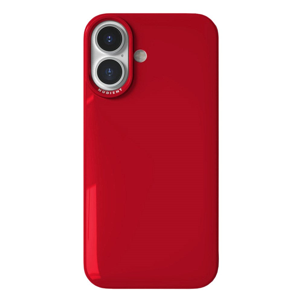 iPhone 16 Nudient Thin Case Skal - MagSafe-kompatibelt - Cherry Red Gloss