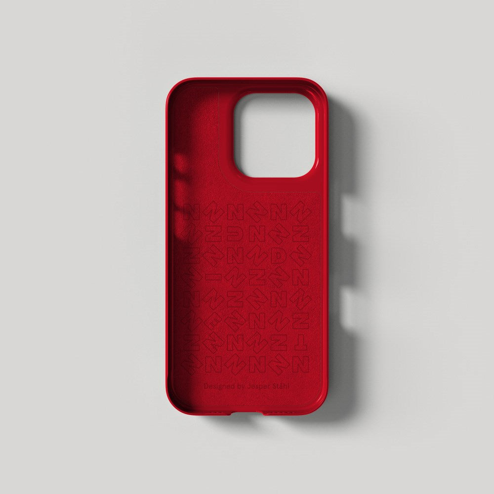 iPhone 16 Pro Nudient Thin Case Skal - MagSafe-Kompatibelt - Cherry Red Gloss