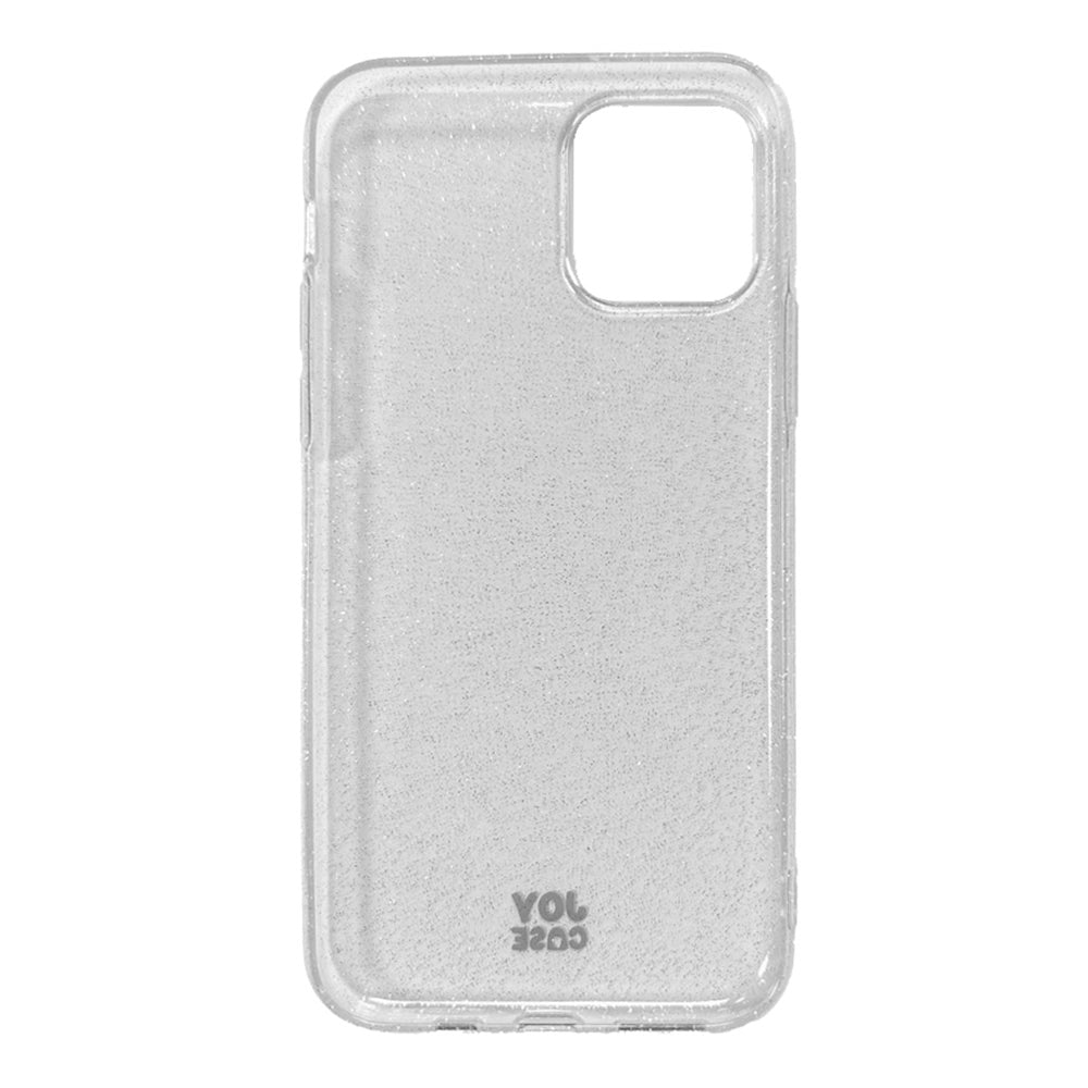 iPhone 11 Pro Joy Case Flexibelt Plast Skal med Glitter - Genomskinlig / Silver