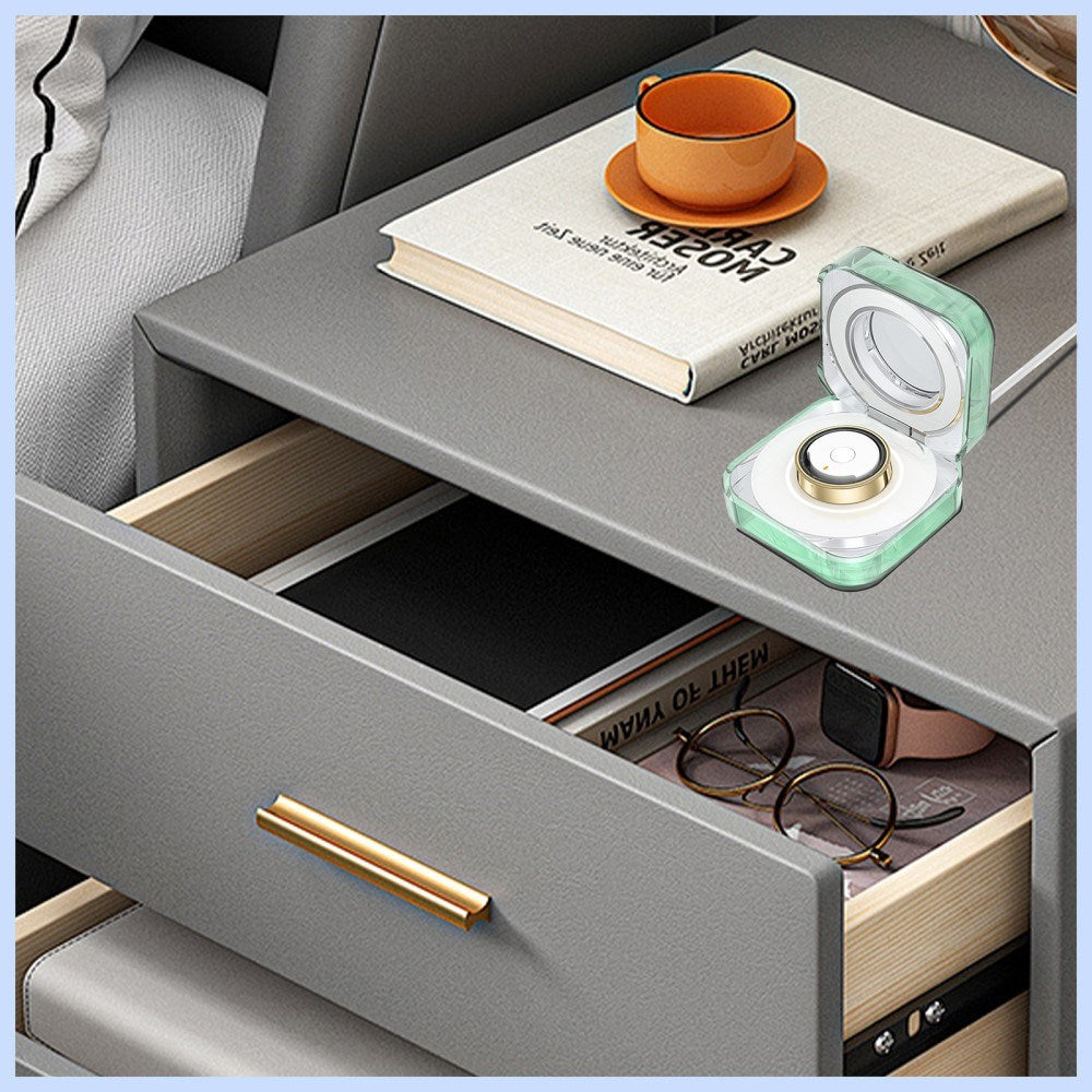 EIDERWOOD Fodral till Samsung Galaxy Ring Laddningsfodral - Genomskinlig