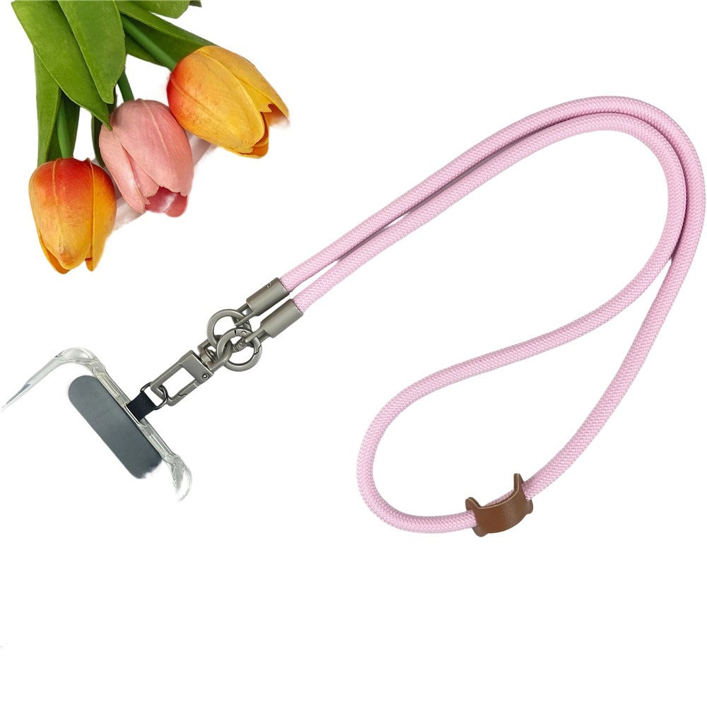 Flätad 3-i-1 Mobilrem - 90cm / 30cm - Rosa