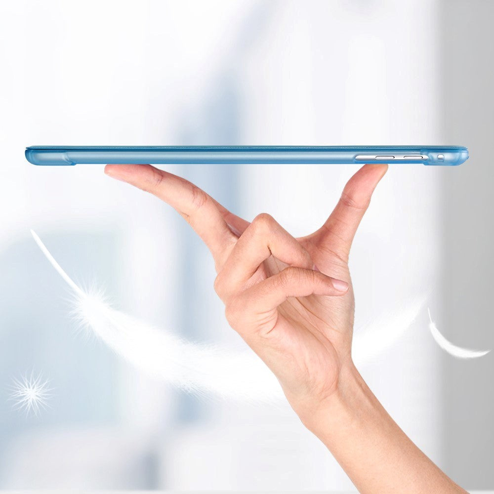 iPad 9.7" (2018 / 2017) / iPad Air / iPad Air 2 Tri-fold Fodral med Apple Pencil Hållare - Blå