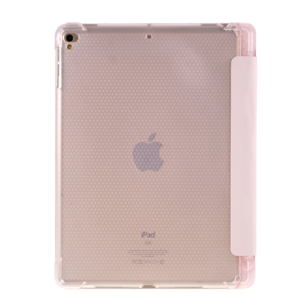 iPad 9.7" (2018 / 2017) / iPad Air / iPad Air 2 Tri-fold Fodral med Apple Pencil Hållare - Rosa