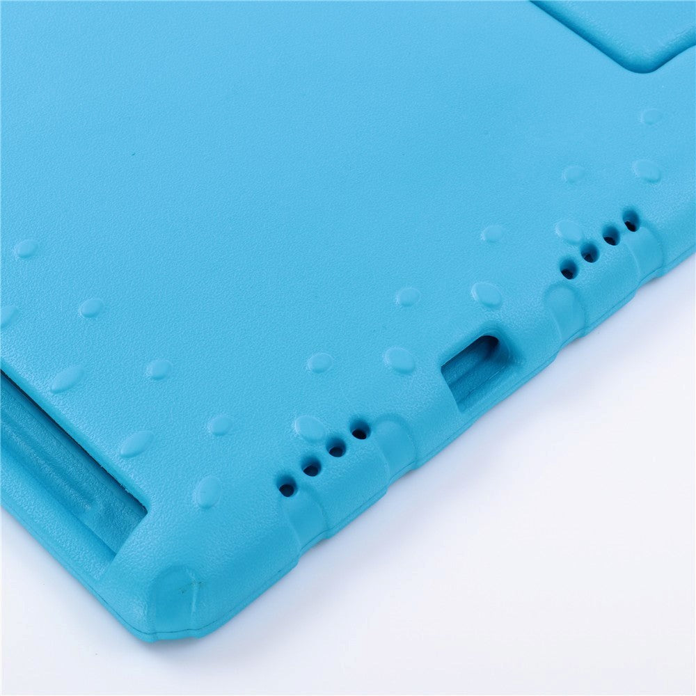 iPad Pro 12.9" (2018) Slitstarkt Barnskal med Stativ och Handtag - Blå