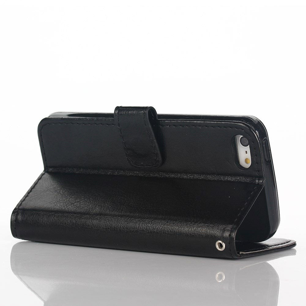 iPhone SE / 5 / 5S Plånboksfodral - Svart