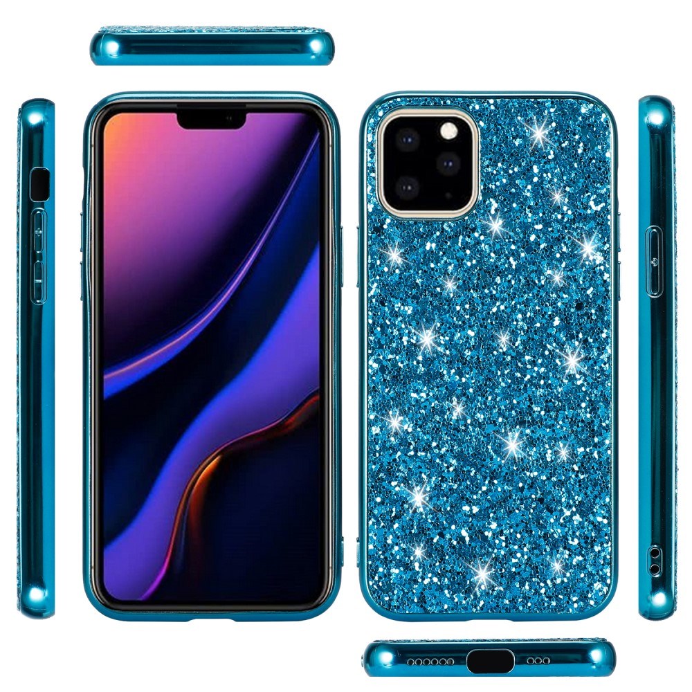 EIDERWOOD iPhone 11 Pro Max Glitter Hybrid Skal - Blå