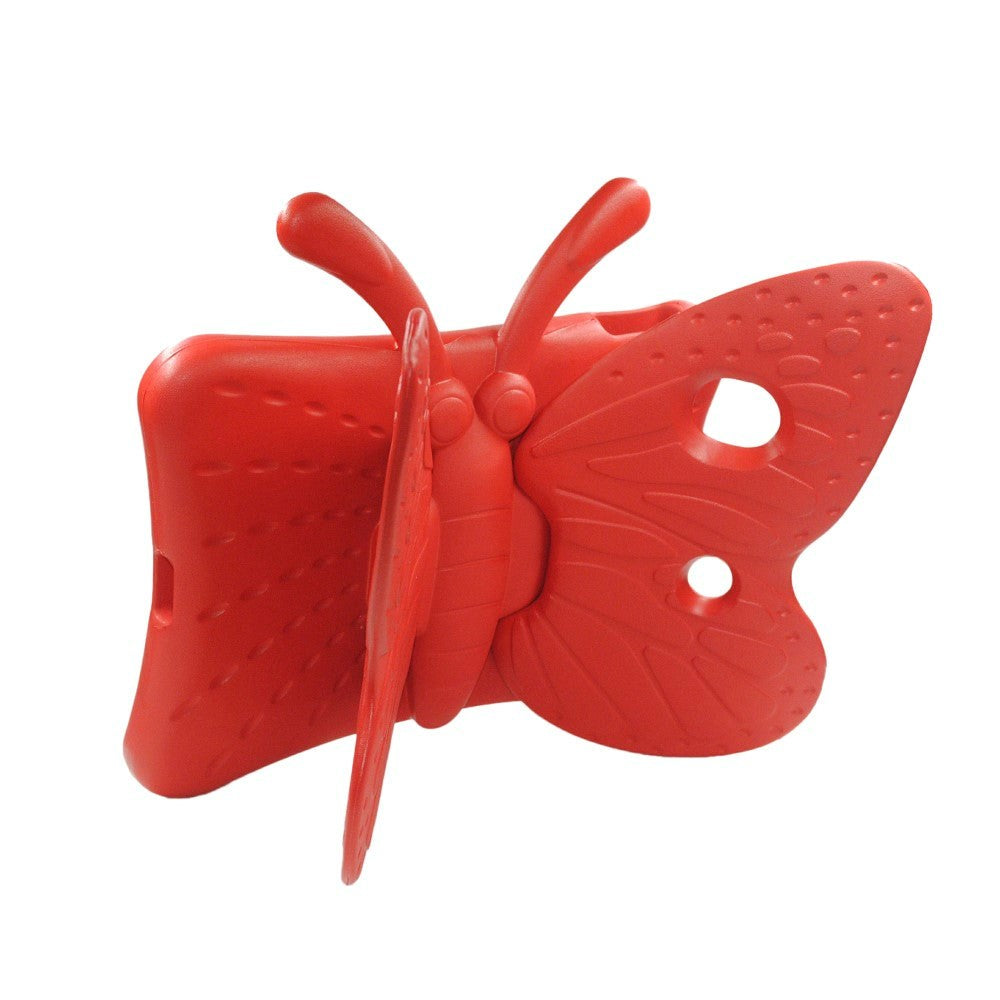 EIDERWOOD iPad 10.2" (2021 / 2020 / 2019) - Butterfly Super 360 Degree Position Skal - Röd