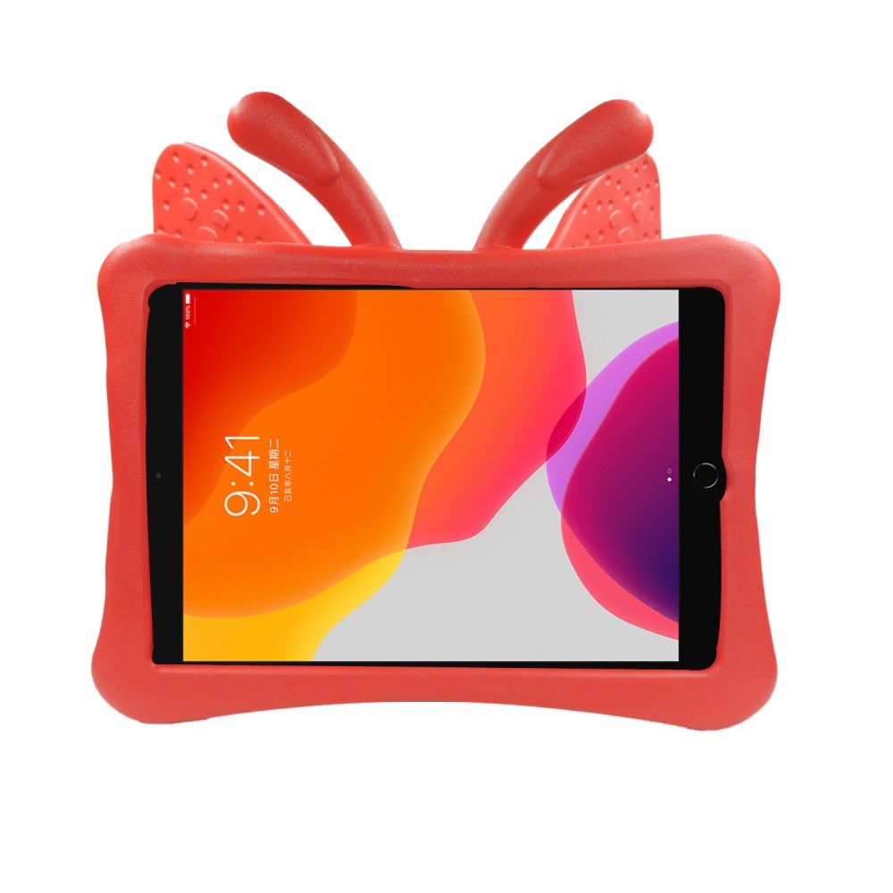 EIDERWOOD iPad 10.2" (2021 / 2020 / 2019) - Butterfly Super 360 Degree Position Skal - Röd