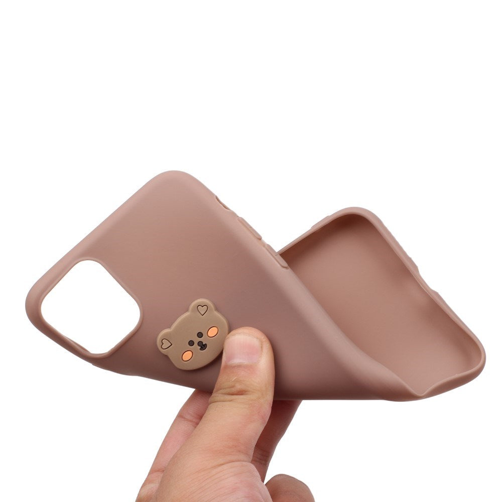 EIDERWOOD iPhone 11 Silikon Skal med Figur - Brun / Björn