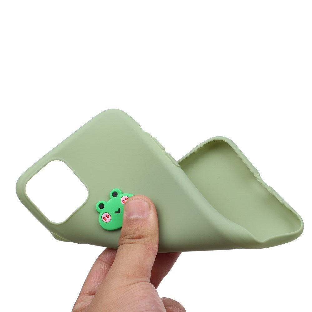 EIDERWOOD iPhone 11 Silikon Skal med Figur - Grön / Groda