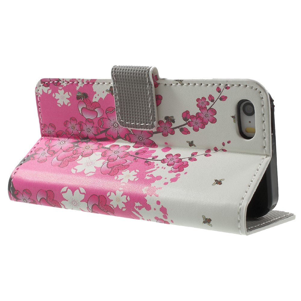 iPhone SE / 5 / 5S Plånboksfodral - Blommor