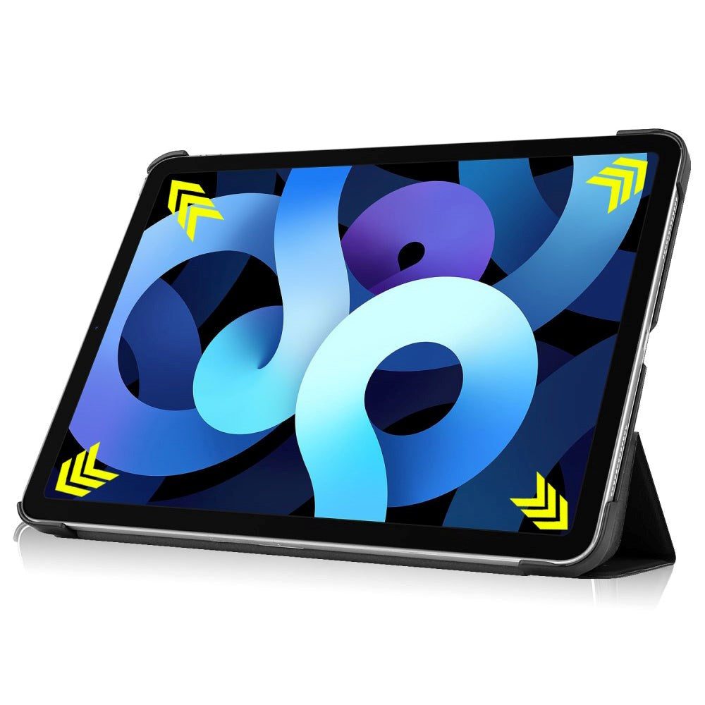 EIDERWOOD iPad Air 10.9-11" (2025-2020) Tri-fold Fodral Litchi-textur - Mörkblå