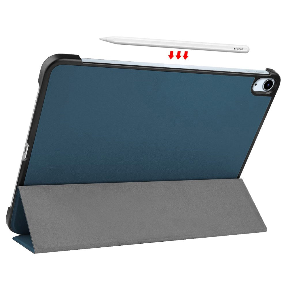 EIDERWOOD iPad Air 10.9-11" (2025-2020) Tri-fold Fodral Litchi-textur - Grön