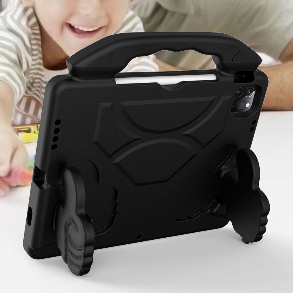 iPad Air (2022/2020) / iPad Pro 11" (2022 / 2021 / 2020 / 2018) Barnskal med Stativfunktion - Tumme Upp - Svart