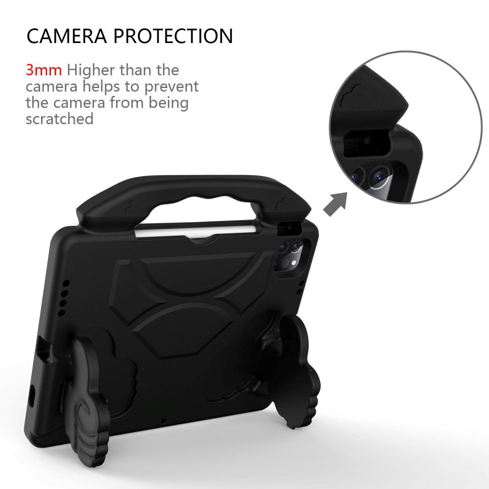 iPad Air (2022/2020) / iPad Pro 11" (2022 / 2021 / 2020 / 2018) Barnskal med Stativfunktion - Tumme Upp - Svart