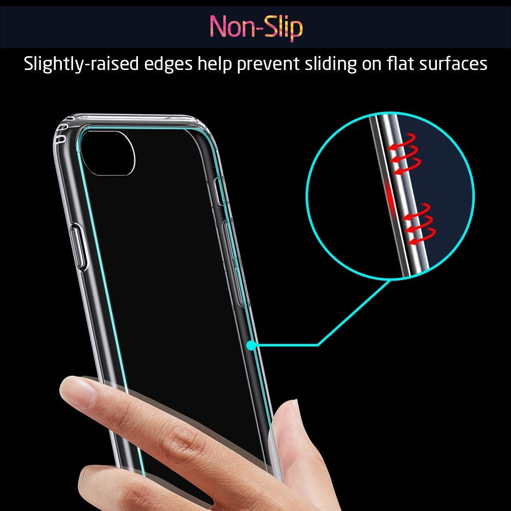 iPhone SE (2022 / 2020) / 8 / 7 ESR Flexibelt Plast Skal - Genomskinlig