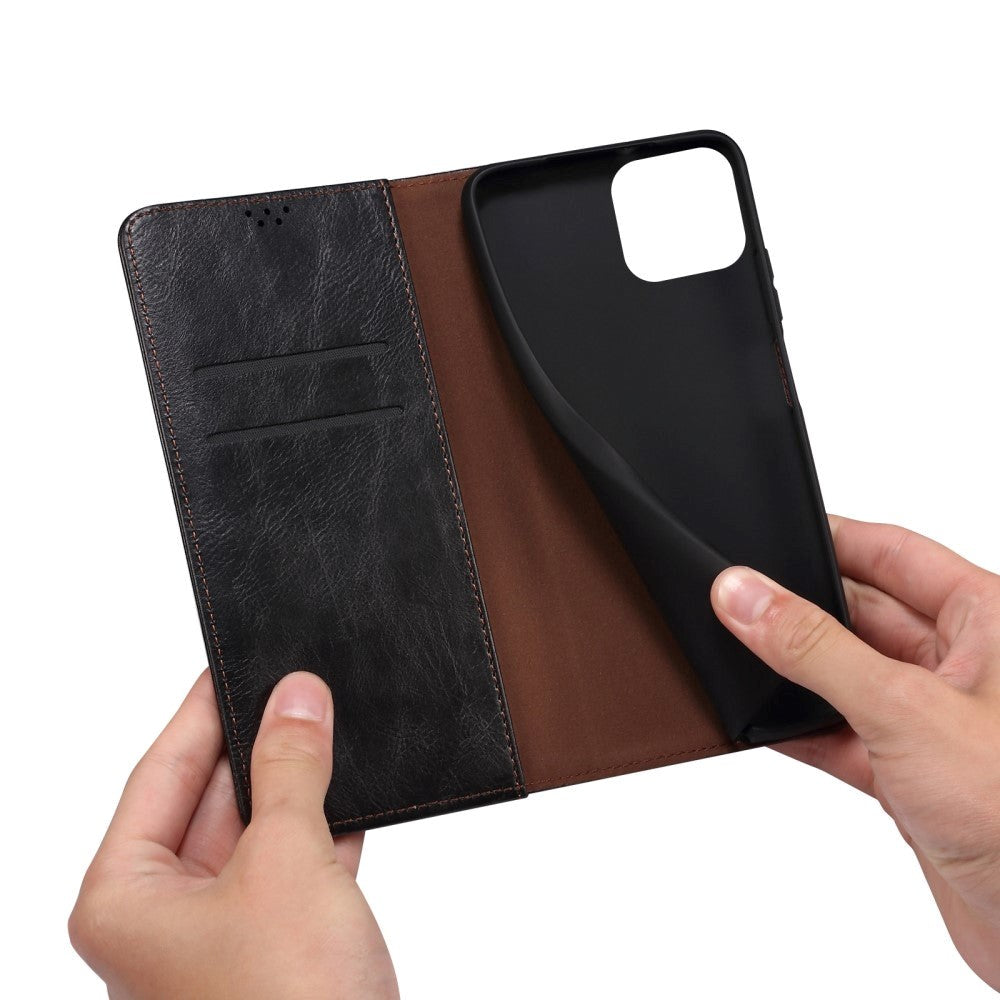iPhone 13 Top Button Plånboksfodral - Svart