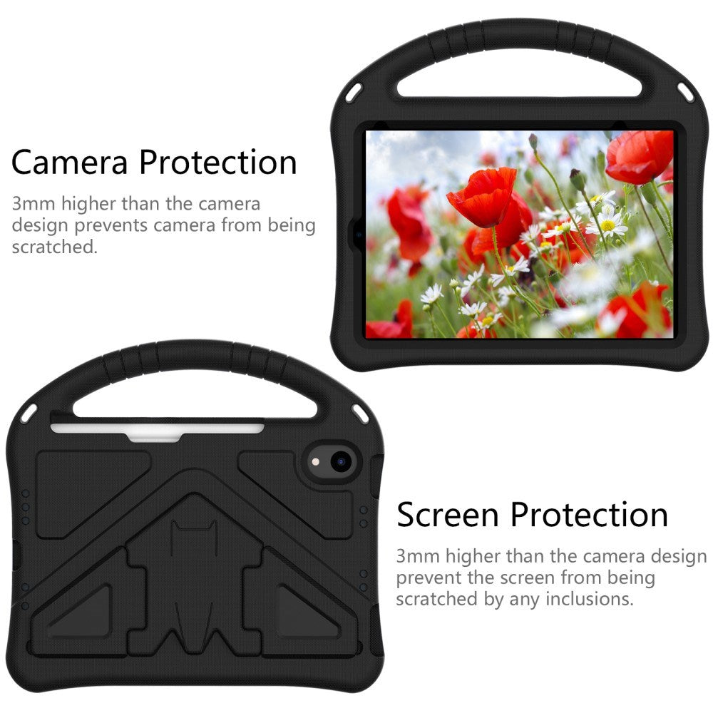 EIDERWOOD iPad mini (2024) / mini (2021) Barnskal med Kickstand - Svart