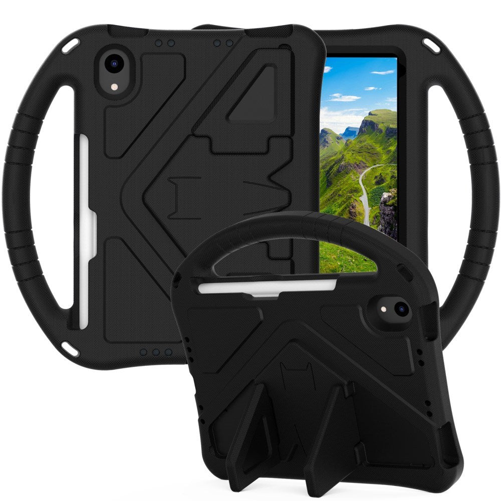 EIDERWOOD iPad mini (2024) / mini (2021) Barnskal med Kickstand - Svart