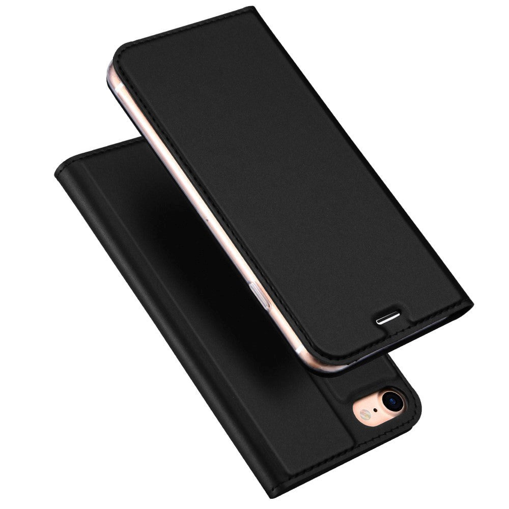 iPhone SE (2022/2020) / 8 / 7 DUX DUCIS Skin Pro Series Thin Wallet Fodral med Korthållare - Svart
