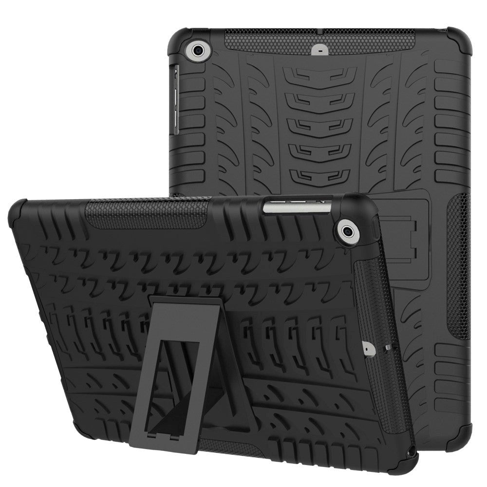 iPad 9.7" (2018) / iPad 9.7" (2017) Hard Case Skal med Stativfunktion - Svart