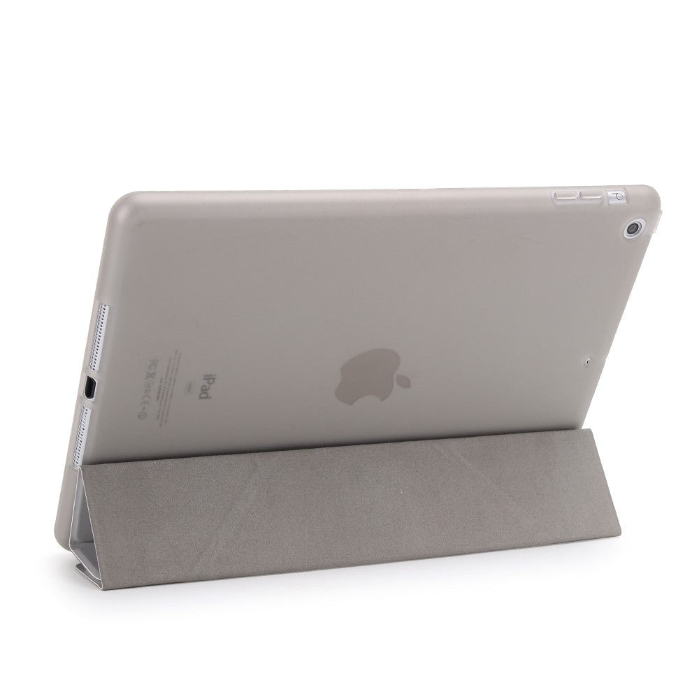 iPad 9.7" (2018 / 2017) Flexibelt Origami Skal - Grå