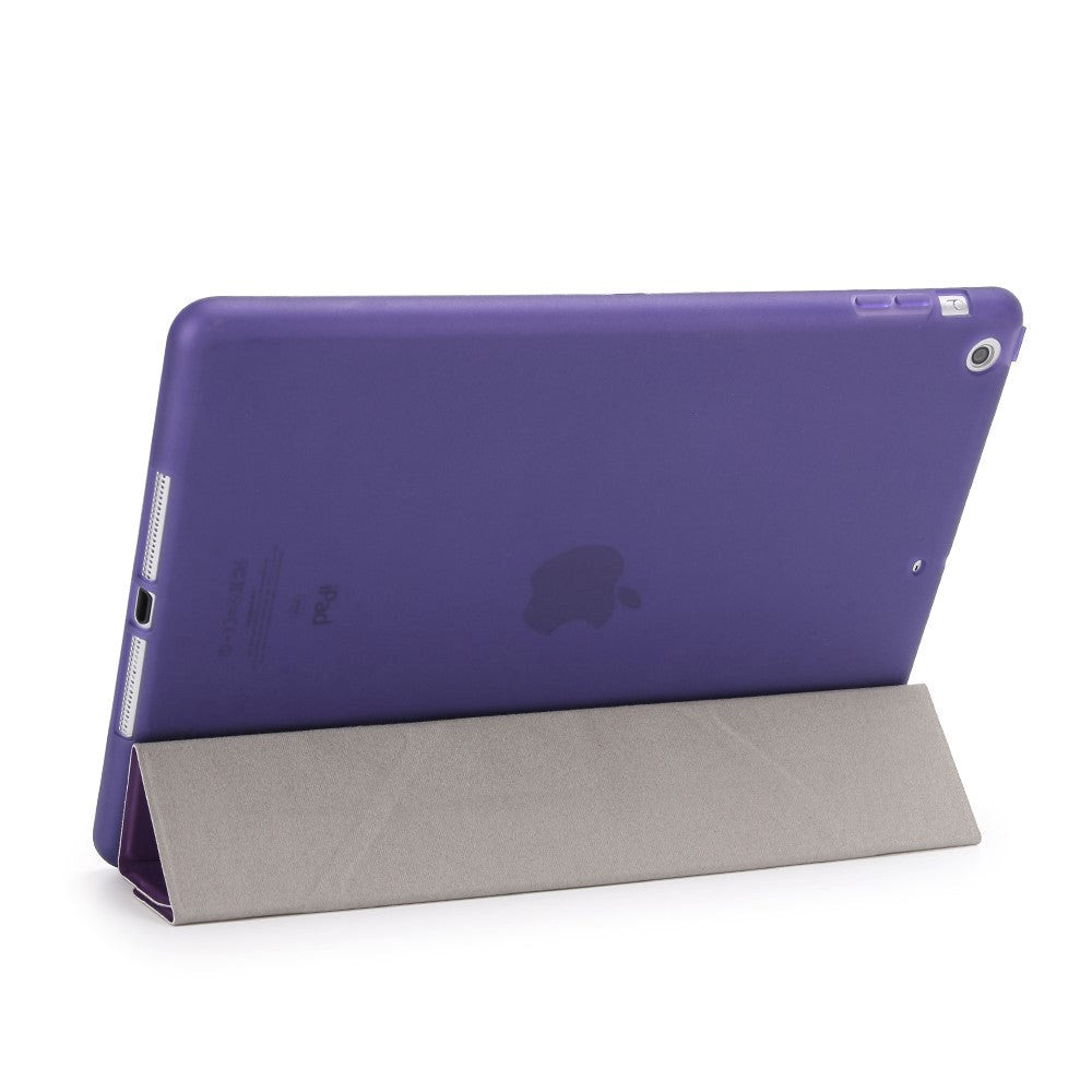 iPad 9.7" (2018 / 2017) Flexibelt Origami Skal - Lila