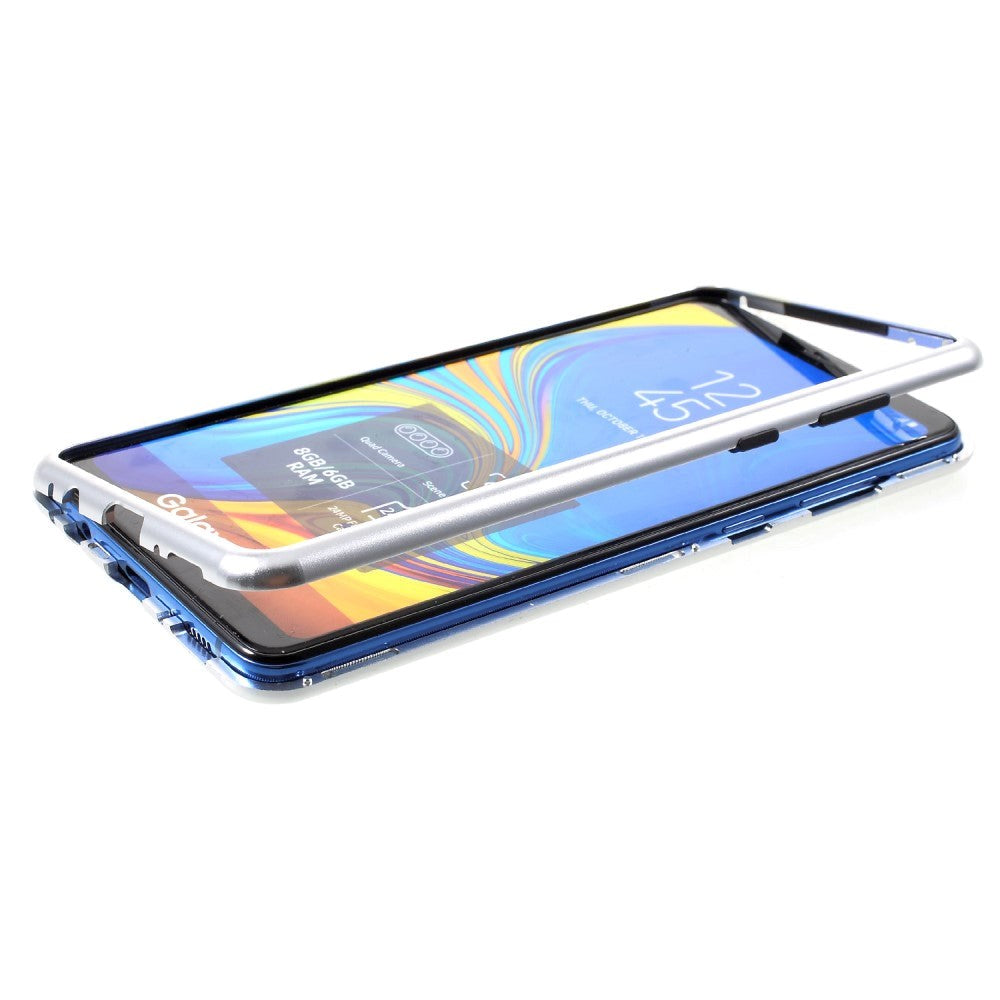 Samsung Galaxy A9 (2018) Magnetic Case m. Glas tillbaka - Vitt