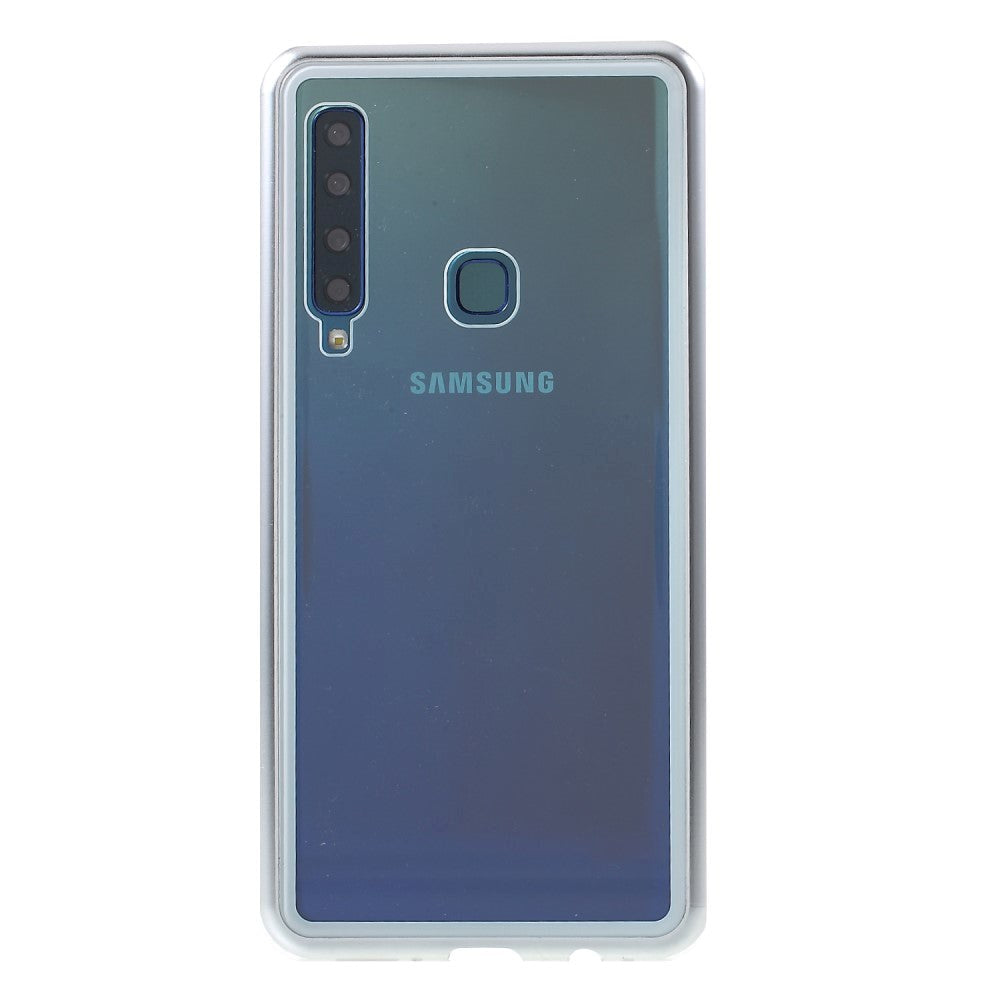 Samsung Galaxy A9 (2018) Magnetic Case m. Glas tillbaka - Vitt