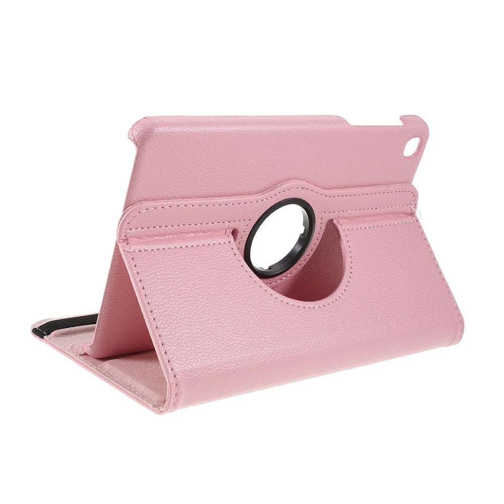 Samsung Galaxy Tab A 8.4 (2020) Litchi Fodral med 306 Graders Stativfunktion - Rosa