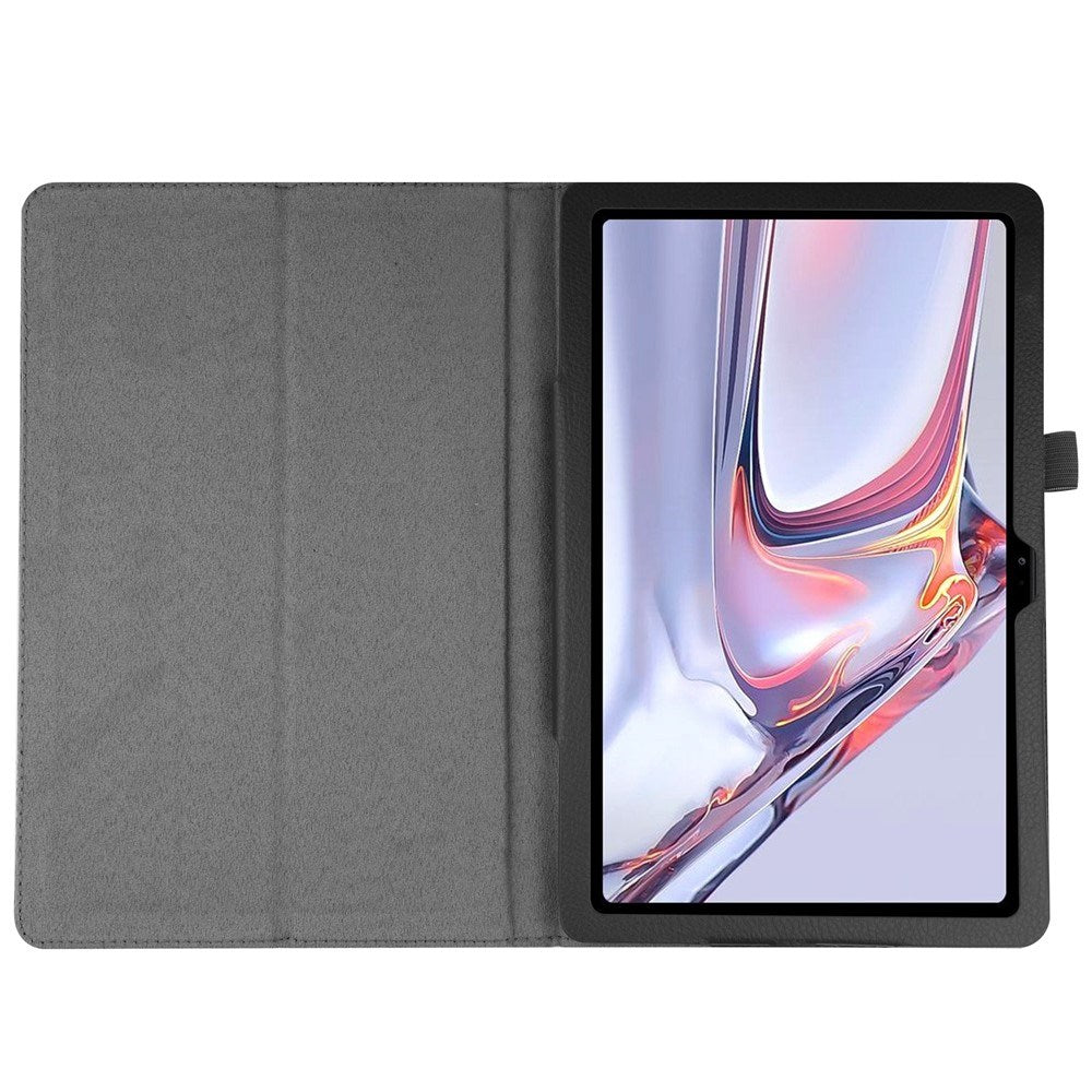 Samsung Galaxy Tab A7 10.4" (2022/2020) EIDERWOOD Litchi Surfplatta Fodral med Stativfunktion - Svart