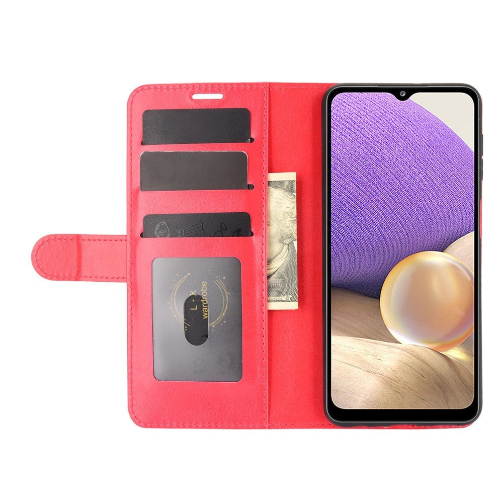 Samsung Galaxy A32 (5G) Neutral läderplånbok Röd