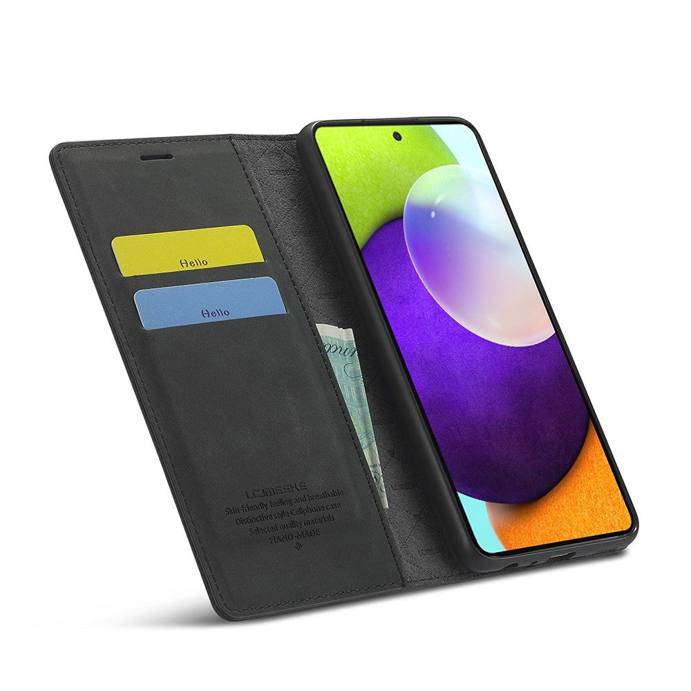 Samsung Galaxy A52S (5G) / A52 (4G / 5G) LC.IMeeke Leather Wallet Case - Black