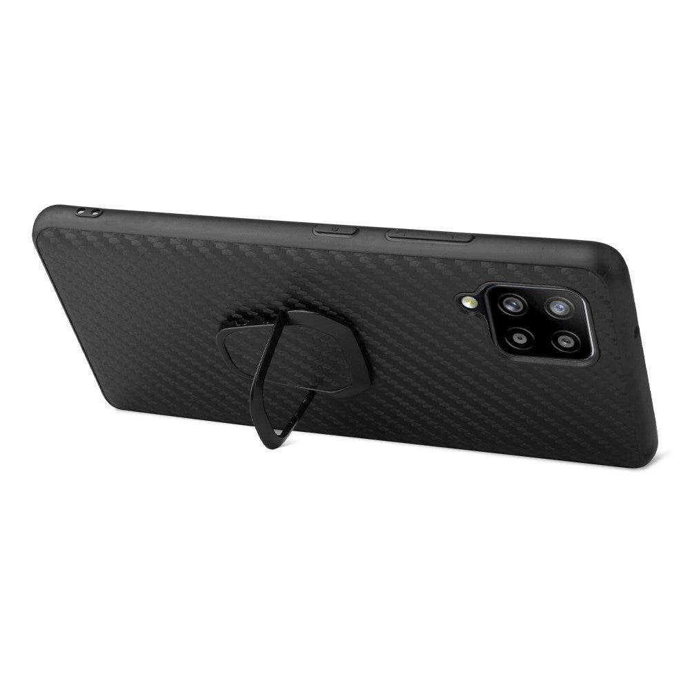 Samsung Galaxy A42 (5G) plastskal m. Magnetisk Stativfunktion fingerring - orm