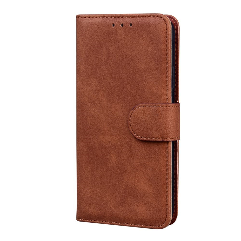 EIDERWOOD Samsung Galaxy A22 (5G) Konstläder Flip Fodral m. Korthållare & Ställfunktion - Brun