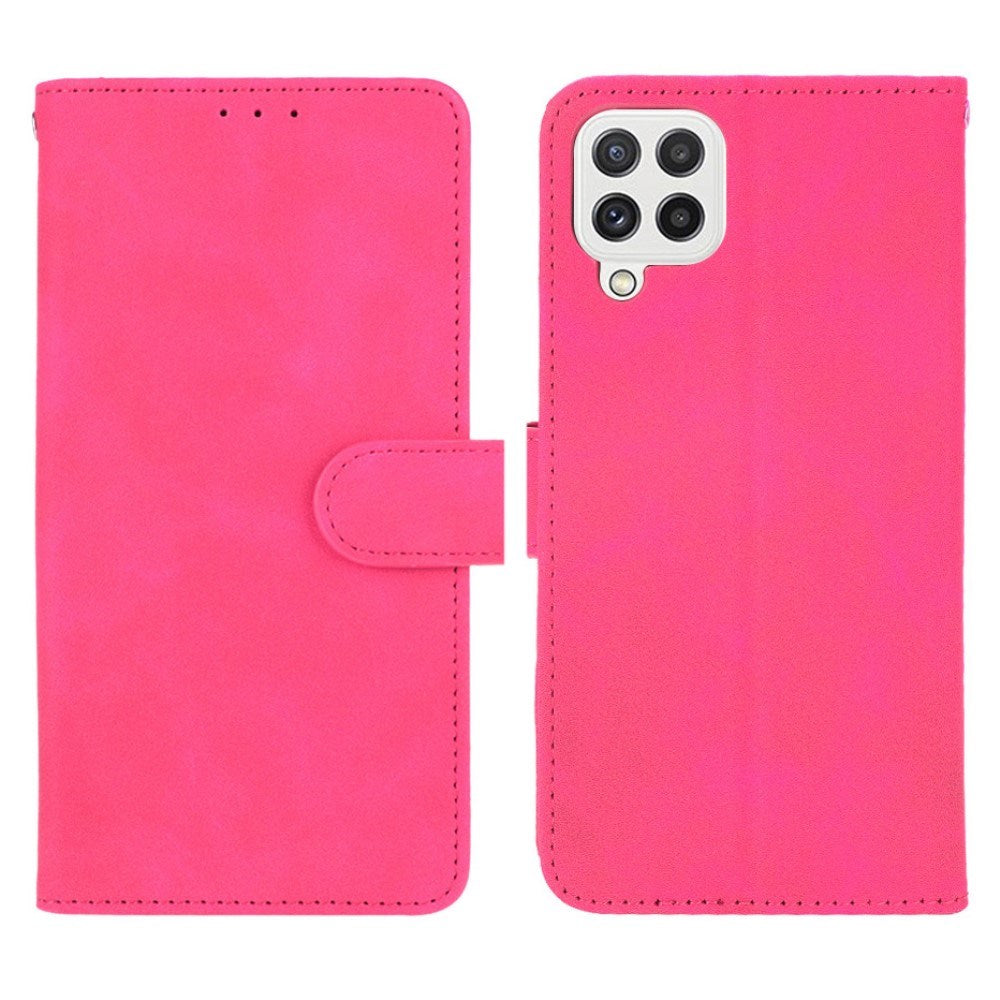 EIDERWOOD Samsung Galaxy A22 (4G) Konstläder Flip Fodral m. Korthållare & Ställfunktion - Pink
