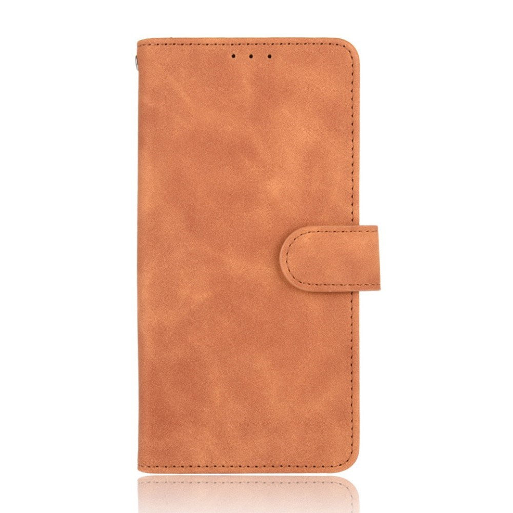 EIDERWOOD Samsung Galaxy A22 (4G) Konstläder Flip Fodral m. Korthållare & Ställfunktion - Brun