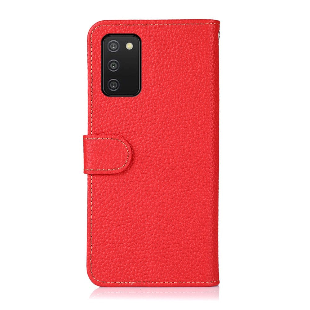 Samsung Galaxy A03S KHAZNEH Leather Wallet Case - Red