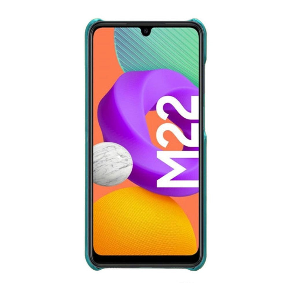 Samsung Galaxy M32 / M22 Läderfodral - Grönt