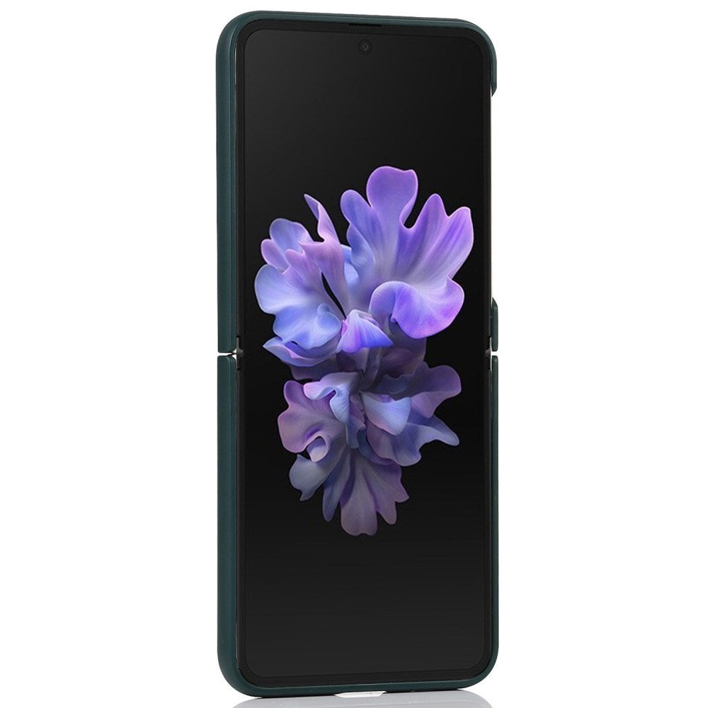 EIDERWOOD Samsung Galaxy Z Flip3 (5G) Hård Plast Skal m. Kickstand - Grön