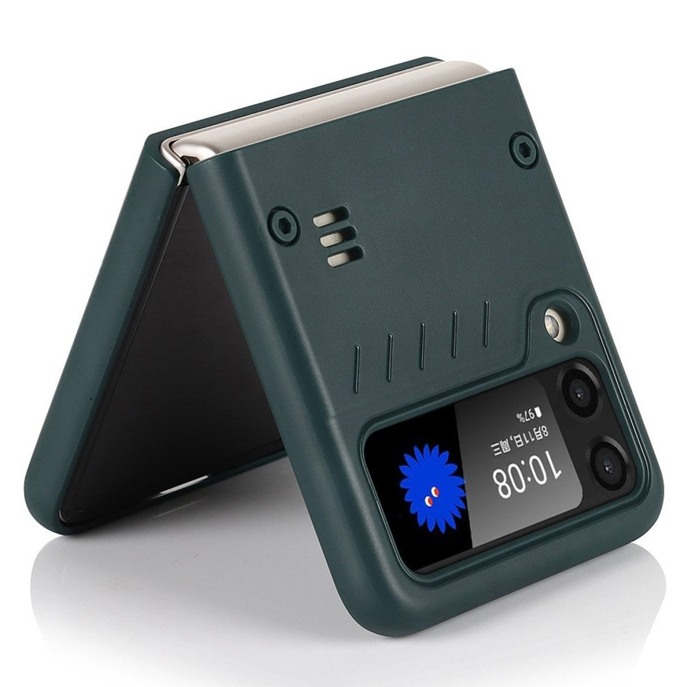 EIDERWOOD Samsung Galaxy Z Flip3 (5G) Hård Plast Skal m. Kickstand - Grön