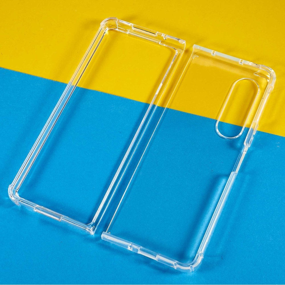 EIDERWOOD Samsung Galaxy Z Fold3 (5G) Plast Skal m. Stötdämpande Hörn - Genomskinlig