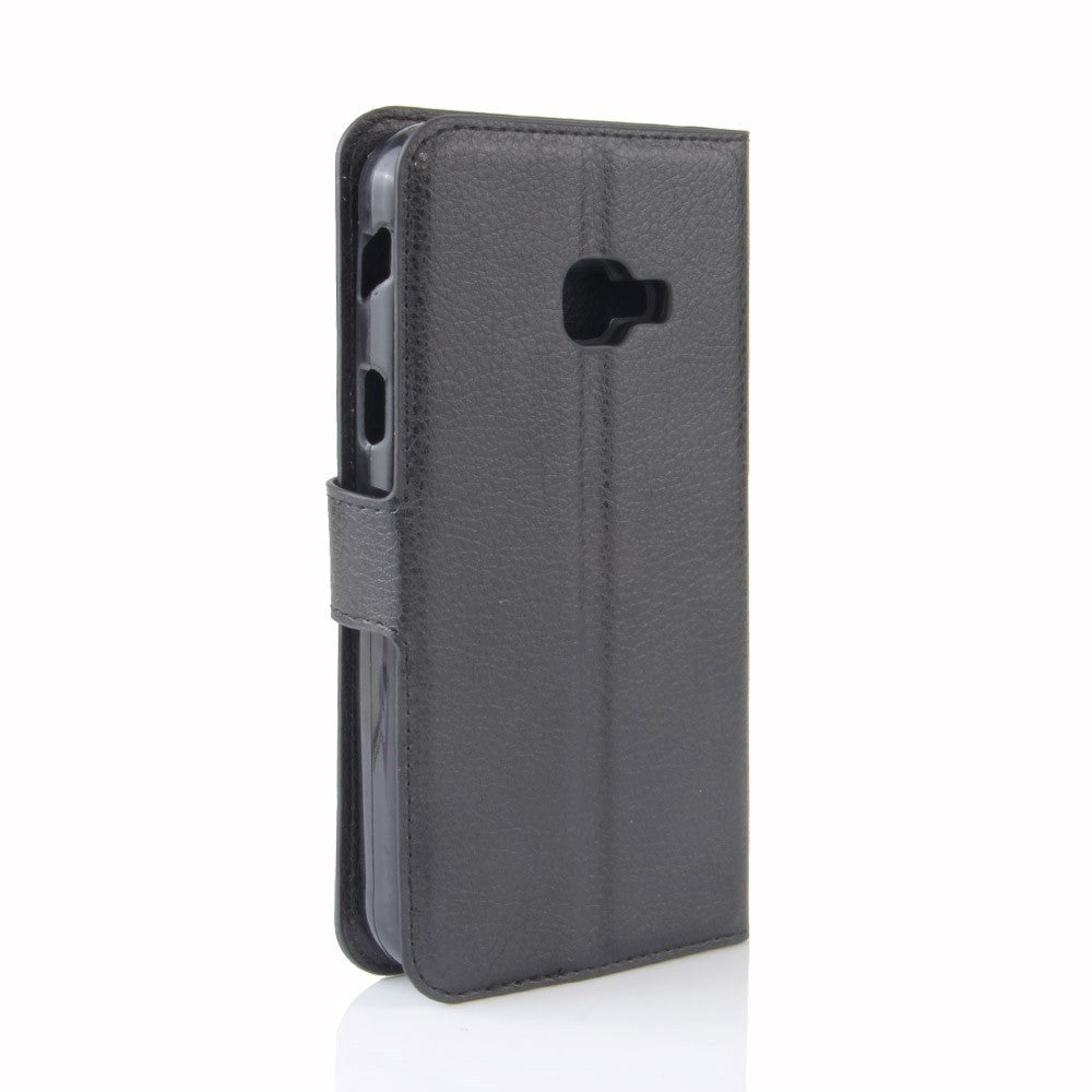 Samsung Galaxy Xcover 4 / 4s Soft Pouch Leather Wallet Case Black