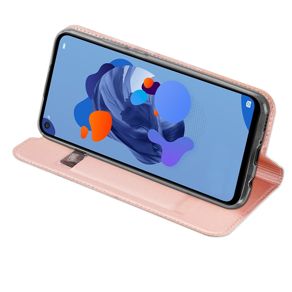 Huawei Mate 30 Lite DUX DUCIS Skin Pro Series Plånboksfodral - Rött guld