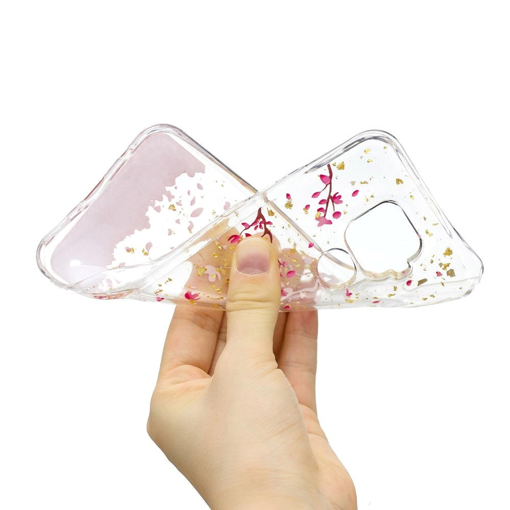 Huawei Mate 30 Lite Skal - Transparent Blomblad