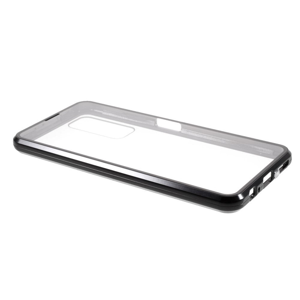Huawei P Smart 2021 Magnetic Case m. Glas fram och bak - Svart