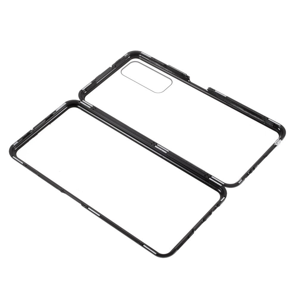 Huawei P Smart 2021 Magnetic Case m. Glas fram och bak - Svart