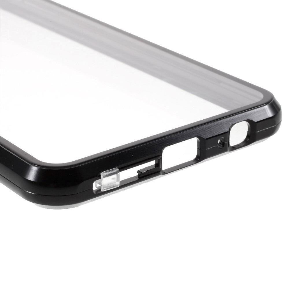 Huawei P Smart 2021 Magnetic Case m. Glas fram och bak - Svart