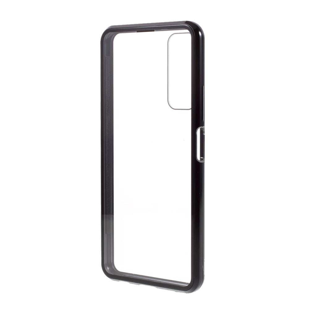 Huawei P Smart 2021 Magnetic Case m. Glas fram och bak - Svart